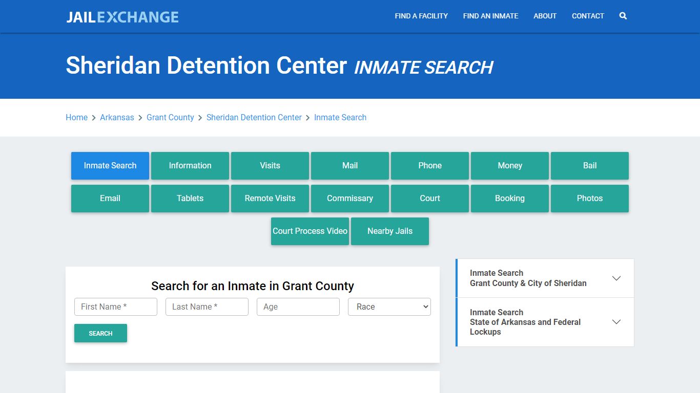 Sheridan Detention Center, AR Inmate Search: Roster & Mugshots